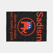 サディズムは我が国を作らない素晴らし。1 フリースブランケット (正面(横))