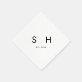 サディモノグラムパーティーナプキンス スタンダードカクテルナプキン (角)