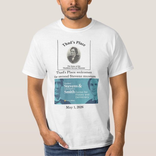 サデウス・スティーブンス ミュージアム Tシャツ (正面)