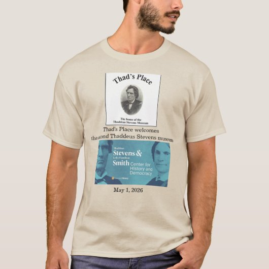 サデウス・スティーブンス ミュージアム Tシャツ (正面)