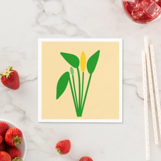 サトイモ科のペーパーナプキン スタンダードカクテルナプキン (インサイチュ)