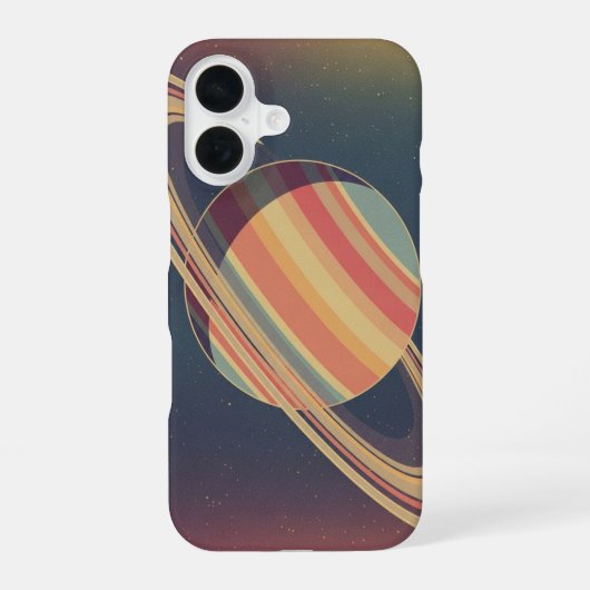 サトゥルヌ・スタイル ヴィンテージ iPhone 16ケース (裏面)