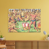 サトゥーナが戦いの準備 キャンバスプリント (インサイチュ (リビング))