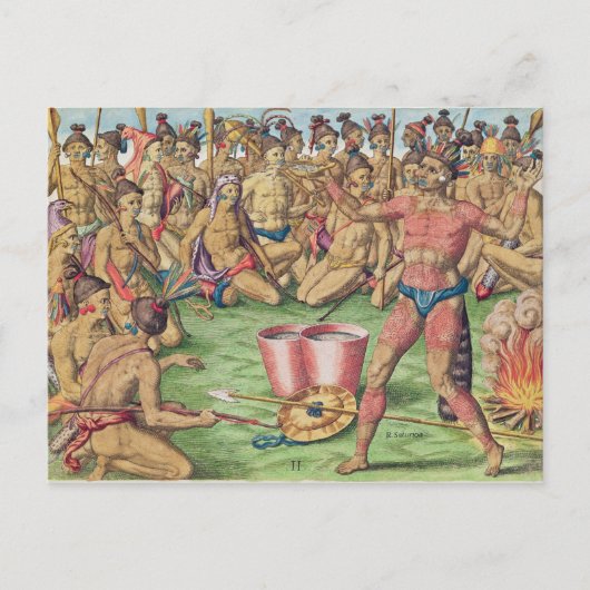 サトゥーナが戦いの準備 ポストカード (正面)