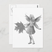 サトウカエデの葉の妖精 ポストカード (正面/裏面)