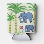 サトウキビと象 缶クーラー (正面)