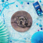 サトウキビコルソ-マスチイタリアンフの子犬 ペーパープレート (パーティー)