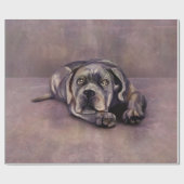 サトウキビコルソ-マスチイタリアンフの子犬 ラッピングペーパー (フラット)