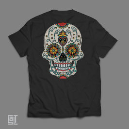 サトウキビラブ ドクロ ディア デ ロス ムエルトス 死者の日 Tシャツ