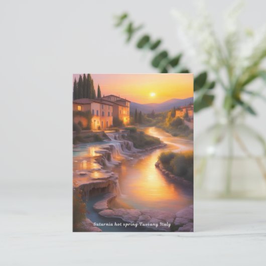 サトニアホット春トスカニーイタリ絵画ア ポストカード (スタンド正面)