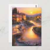 サトニアホット春トスカニーイタリ絵画ア ポストカード (正面/裏面)