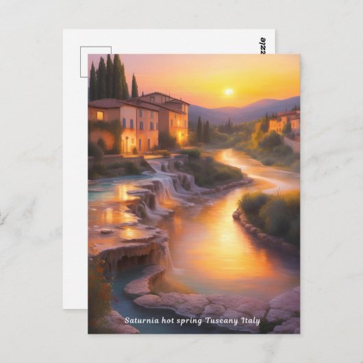 サトニアホット春トスカニーイタリ絵画ア ポストカード (正面/裏面)