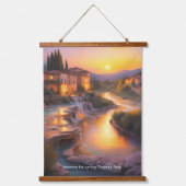 サトニアホット春トスカニーイタリ絵画ア 吊り下げ型タペストリー (正面)