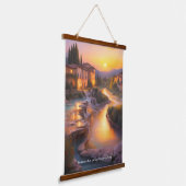 サトニアホット春トスカニーイタリ絵画ア 吊り下げ型タペストリー (傾斜あり)