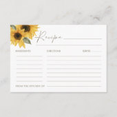 サトン ひまわり レシピ カード (正面)