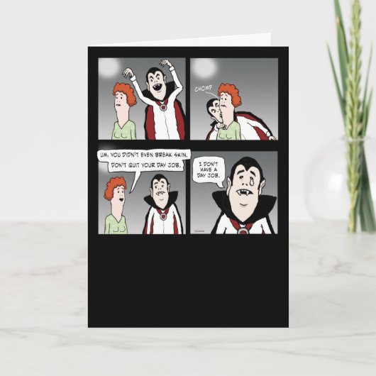 サドおもしろいヴァンパイアハロウィーン カード (正面)