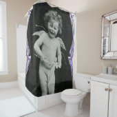 サドケルビエンジェルプリント シャワーカーテン (インサイチュ)