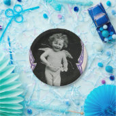 サドケルビエンジェルプリント ペーパープレート (パーティー)