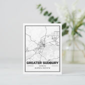 サドバ素晴らしリオンタリオ州カナダ旅行市地図 ポストカード (スタンド正面)