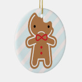 サドビットテンかわいいジンジャーブレッドマン セラミックオーナメント (右)