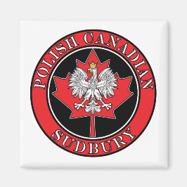 サドベリーラウンドポーランドカナディアンリーフ マグネット