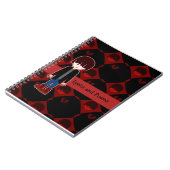 サドリーロンリーエモボーイおもしろいマンガアートデザイン ノートブック (左側)