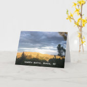 サドルのビュートハバーモンタナ カード (黄色い花)