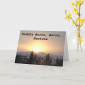 サドルのビュート、ハバーモンタナ カード (黄色い花)