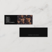 サドルの人物点描カード スキニー名刺 (正面/裏面)