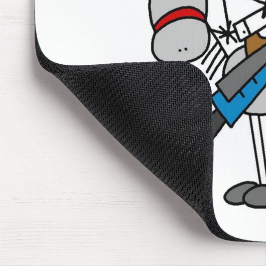 サドルを置いて下さい! カウボーイの棒の姿のマウスパッド マウスパッド (コーナー)