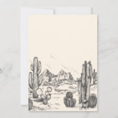 サドルアップウェスタンバースデーパーティーの招待 招待状 (裏面)