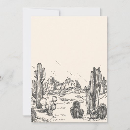 サドルアップウェスタンバースデーパーティーの招待 招待状 (裏面)