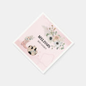 サドルアップウェスタンモダン女性のカーボーイカスタム スタンダードカクテルナプキン (角)