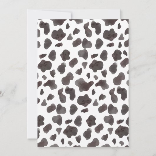 サドルアップウェスタンロデオカウボーイ誕生日招待状 招待状 (裏面)