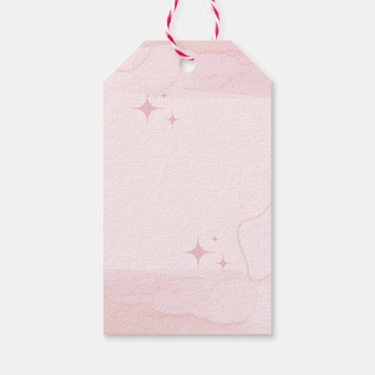 サドルアップウェスタン女性のカーボーイテーマサンキューユー ギフトタグ (裏面)