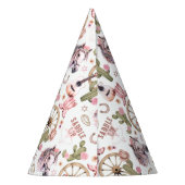 サドルアップウェスタン女性のカーボーイパーティーハット パーティーハット (裏面)