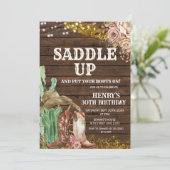 サドルアップウェスタン誕生日for Man 招待状 (スタンド正面)