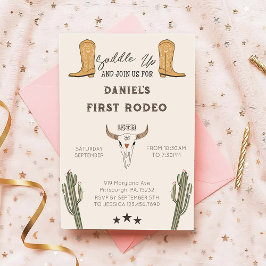 サドルアップウエスタンカウボーイ誕生日 招待状