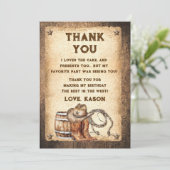 サドルアップカントリー西カウボーイ サンキューカード (スタンド正面)