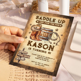 サドルアップカントリー西カウボーイ 招待状