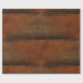 サドルアップタンフェイクレザー ラッピングペーパー (フラット)