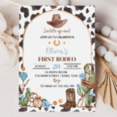 サドルアップハイランドカウボーイ1st誕生日招待状 招待状