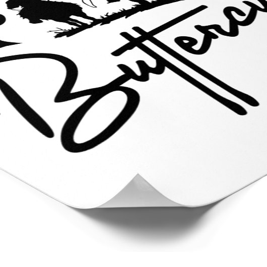 サドルアップバターカップカウボーイ女性のカーボーイサザンウェスター ポスター (角)