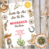 サドルアップファーストロデオワイルドウエスト誕生日 招待状