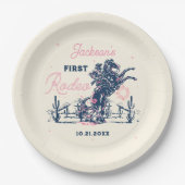 サドルアップファーストRodeoカウボーイバースデーパーティー ペーパープレート (正面)