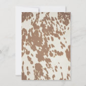 サドルアップファーストRodeoカウボーイバースデーパーティー 招待状 (裏面)