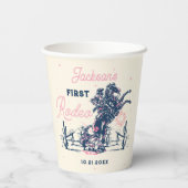 サドルアップファーストRodeoカウボーイバースデーパーティー 紙コップ (裏面)