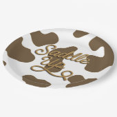 サドルアップブラウンカウカントリーウェスタンロデオパーティー ペーパープレート (アングル)