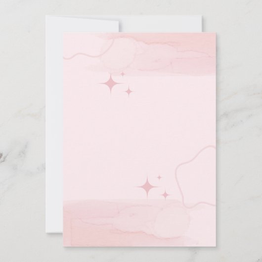 サドルアップベビーシャワー素朴女性のカーボーイテーマ 招待状 (裏面)