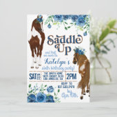 サドルアップホース誕生日招待状 招待状 (スタンド正面)